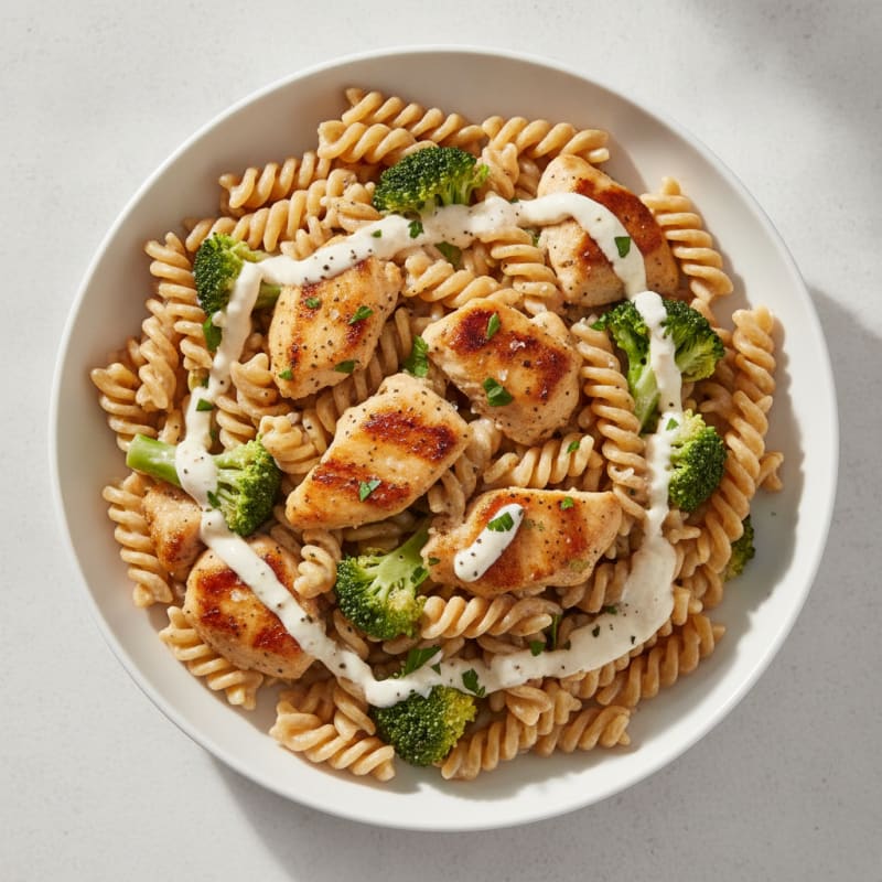 Garlic Parmesan Chicken Alfredo Pasta
