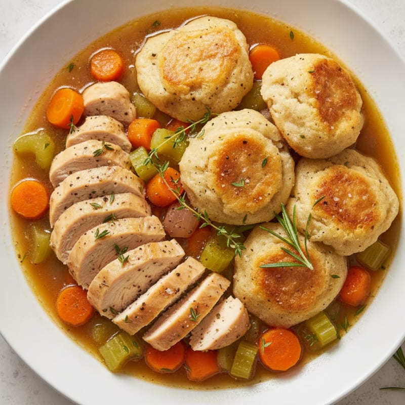 Homestyle Chicken and Herb Dumplings