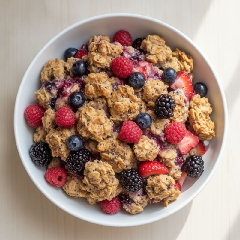 Mixed Berry Baked Oatmeal
