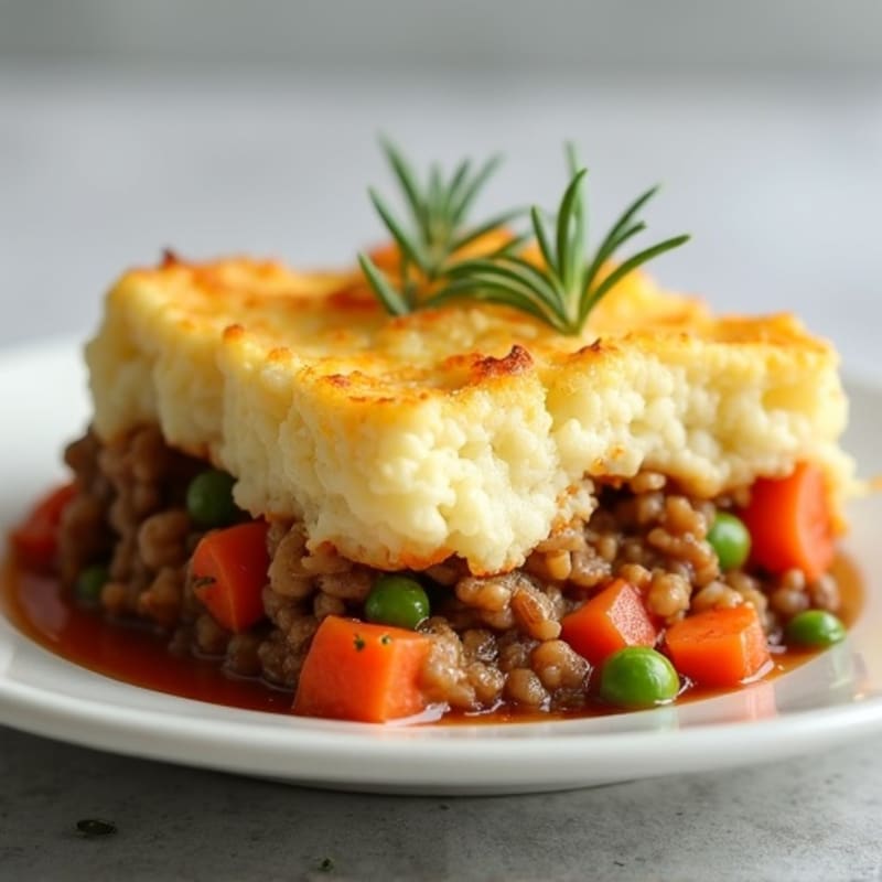 Cauliflower-Topped Turkey Shepherd's Pie