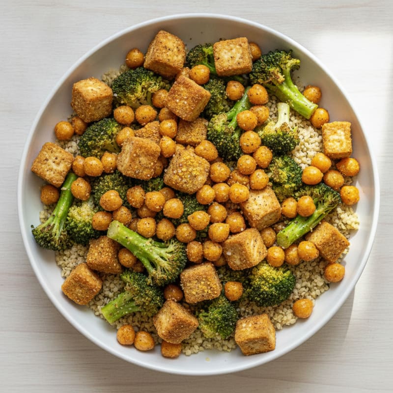 Roasted Chickpea and Veggie Power Bowl