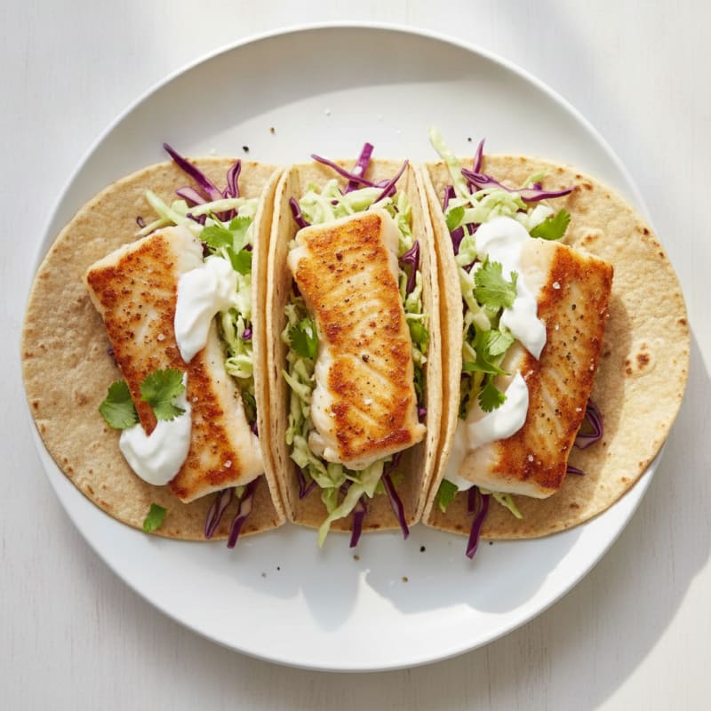 Pan-Seared Cod Fish Tacos