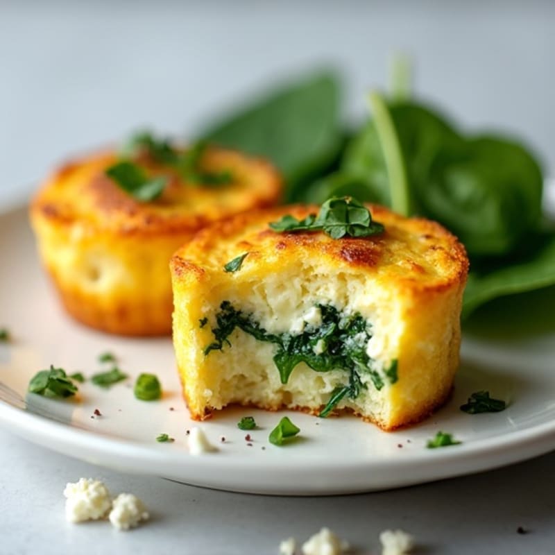 Protein-Packed Baked Egg Bites with Spinach and Feta