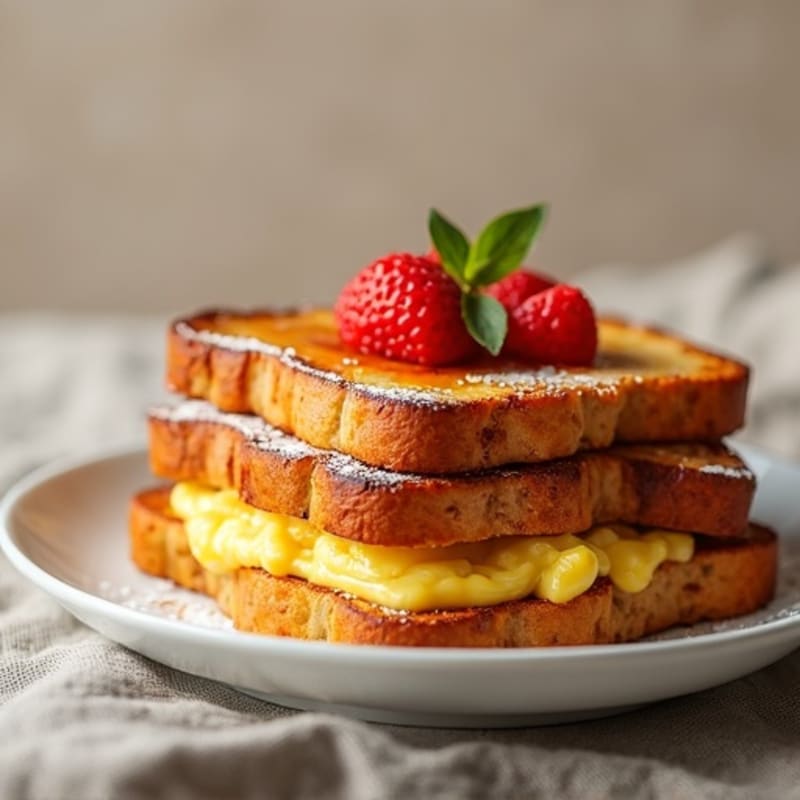 Protein-Rich Vanilla Bean French Toast Bake