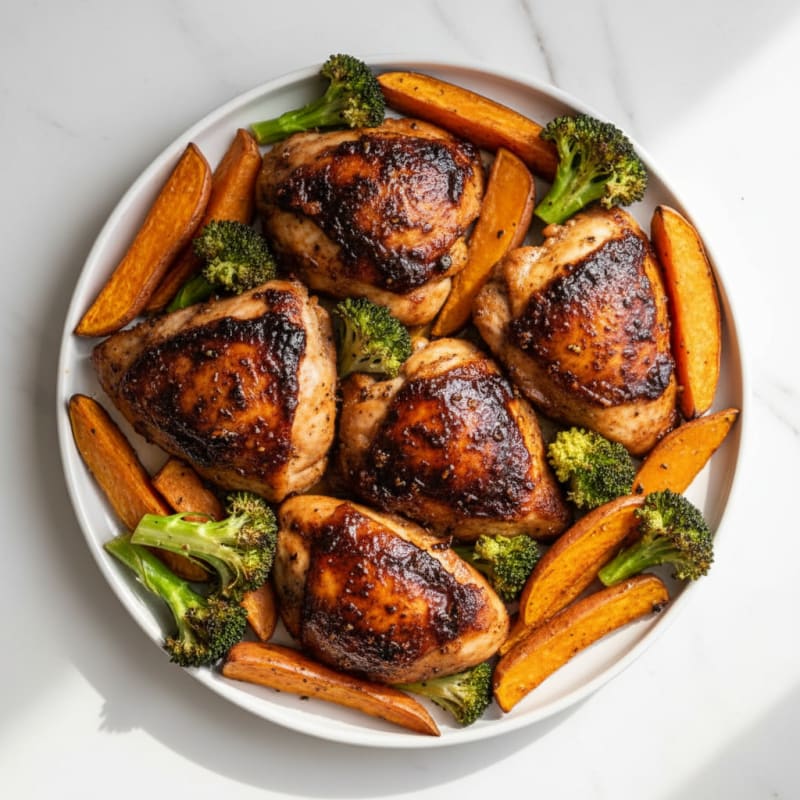 Smoky BBQ Baked Chicken Thighs