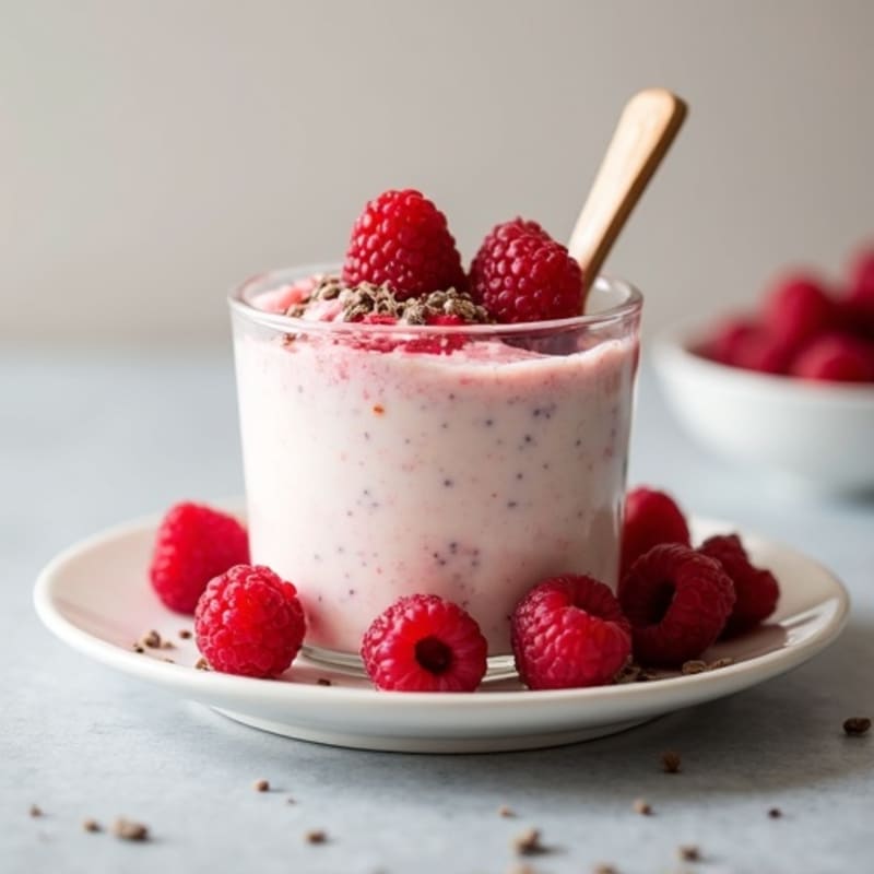 Greek Yogurt White Chocolate Raspberry Protein Mousse