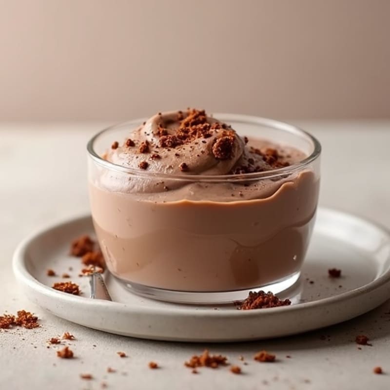 Silky Chocolate Protein Pudding with Greek Yogurt