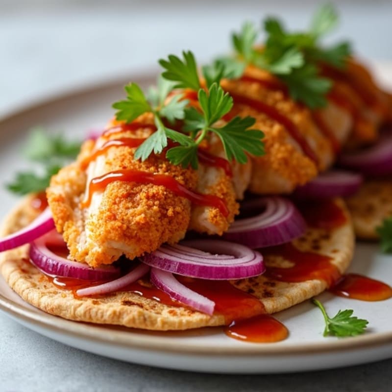 Crispy BBQ Chicken Flatbread