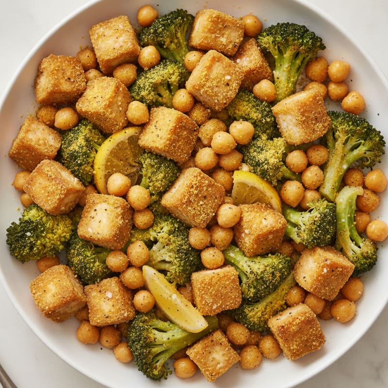 Roasted Vegetable and Chickpea Bowl