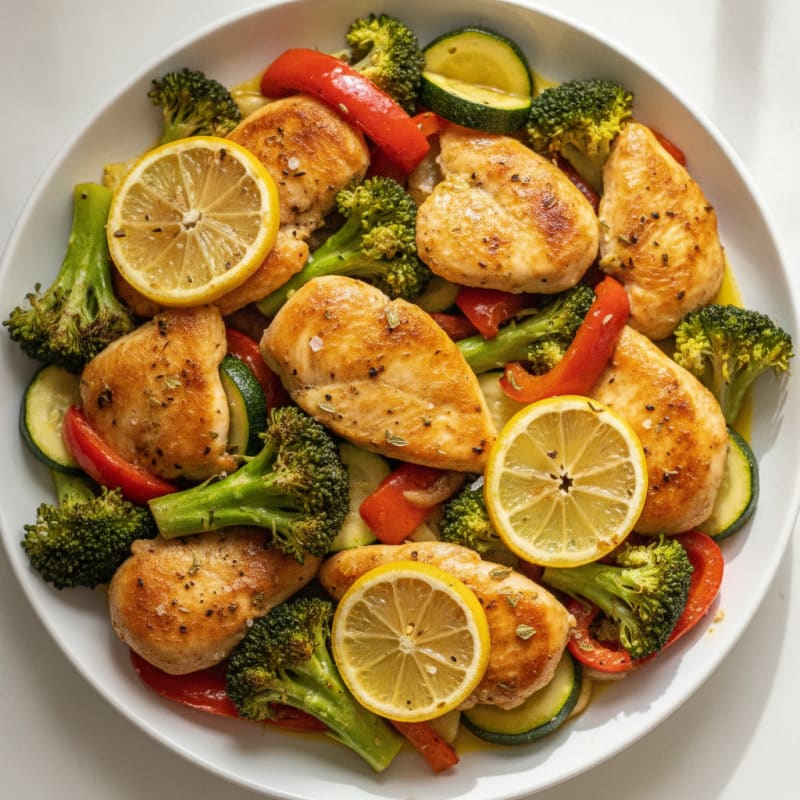 Sheet Pan Lemon Herb Chicken and Veggies