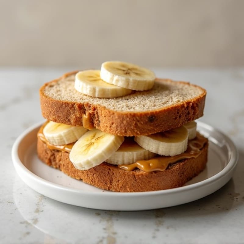 Protein-Packed Almond Butter Banana Sandwich