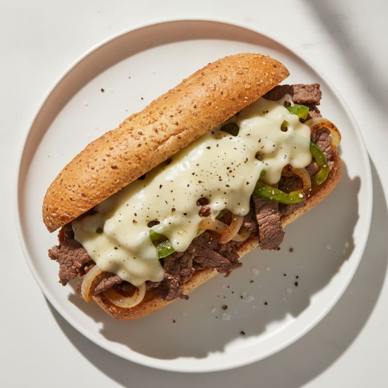 Classic Philly Cheesesteak Sandwich