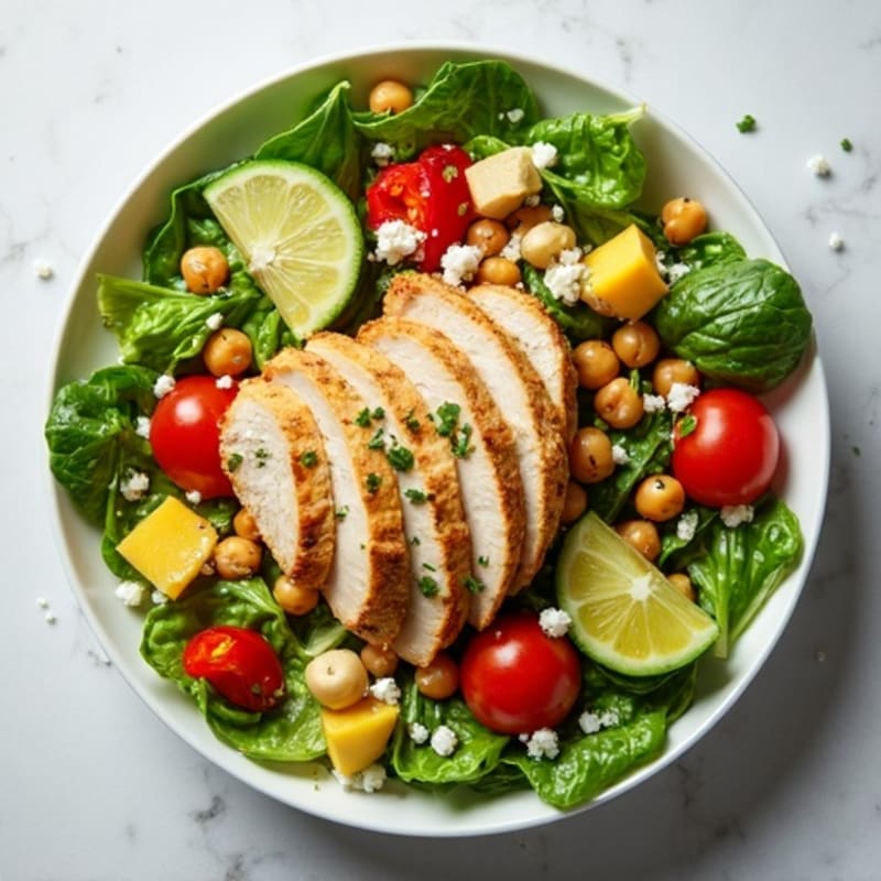 Fresh Chopped Vegetable Salad with Tangy Feta