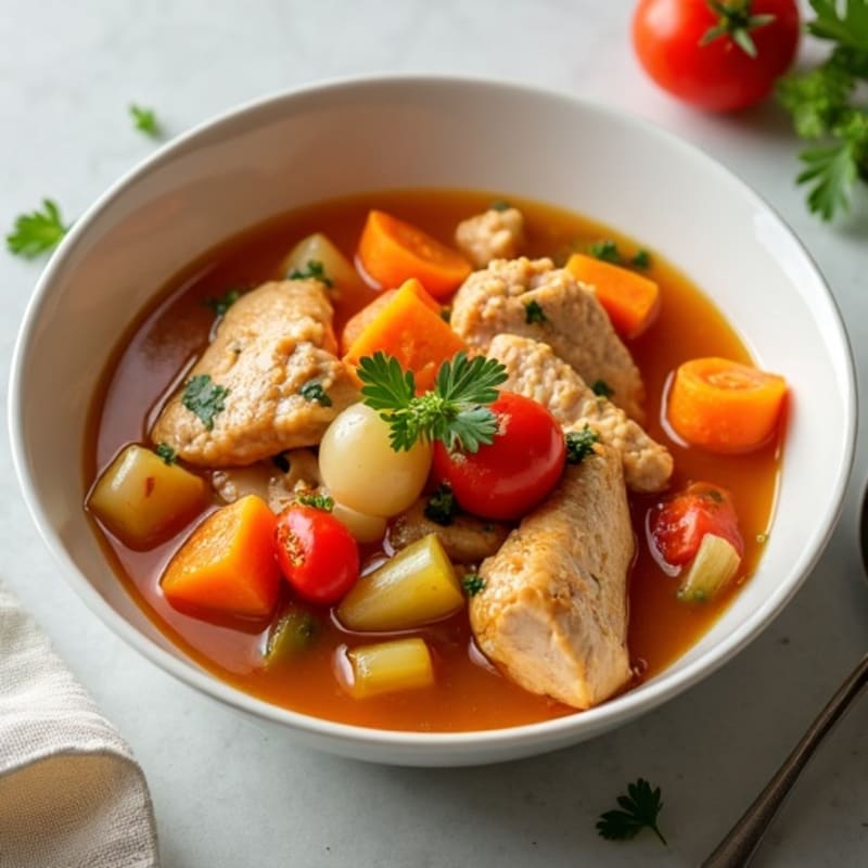 Crock Pot Hearty Chicken and Vegetable Stew