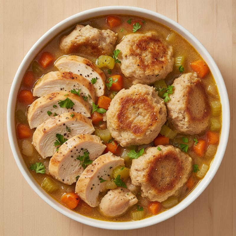 Homestyle Chicken and Herb Dumplings