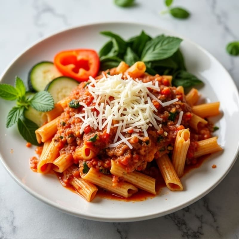 Healthy Baked Ziti with Lean Beef and Veggies