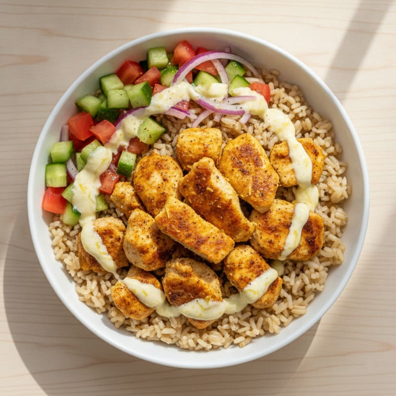 Chicken Shawarma Rice Bowl