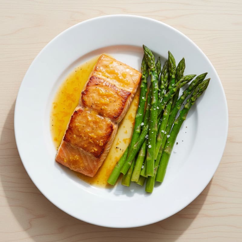 Citrus-Glazed Salmon with Asparagus