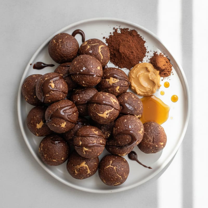 Chocolate Peanut Butter Protein Bites