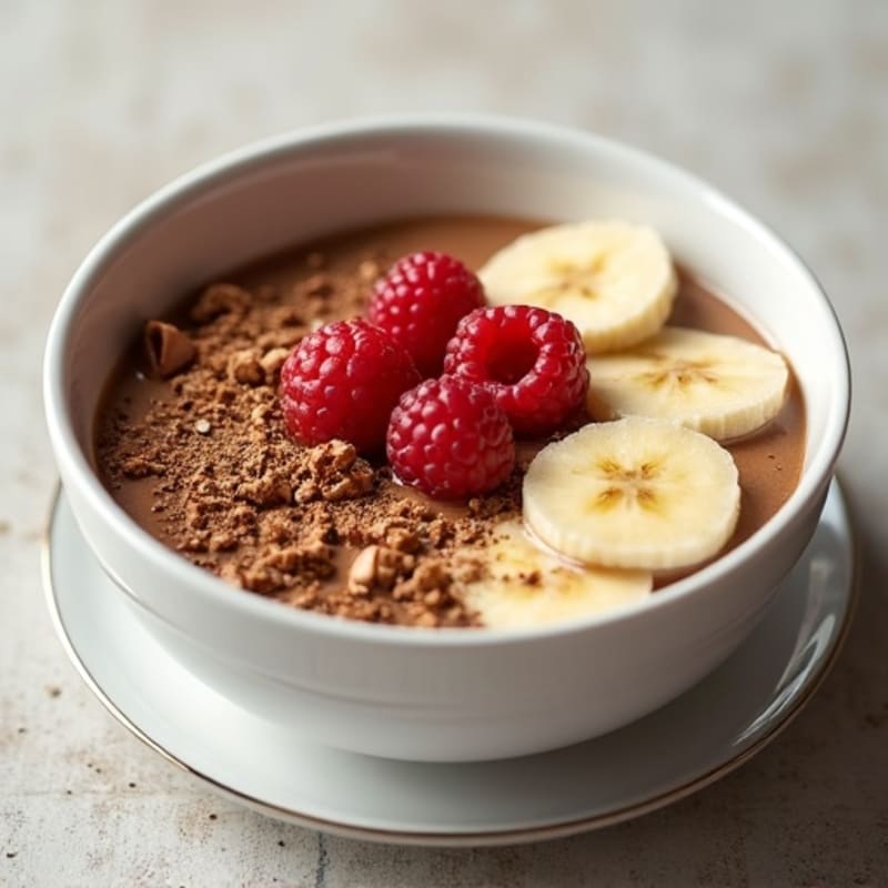 Creamy Coffee Cocoa Protein Bowl