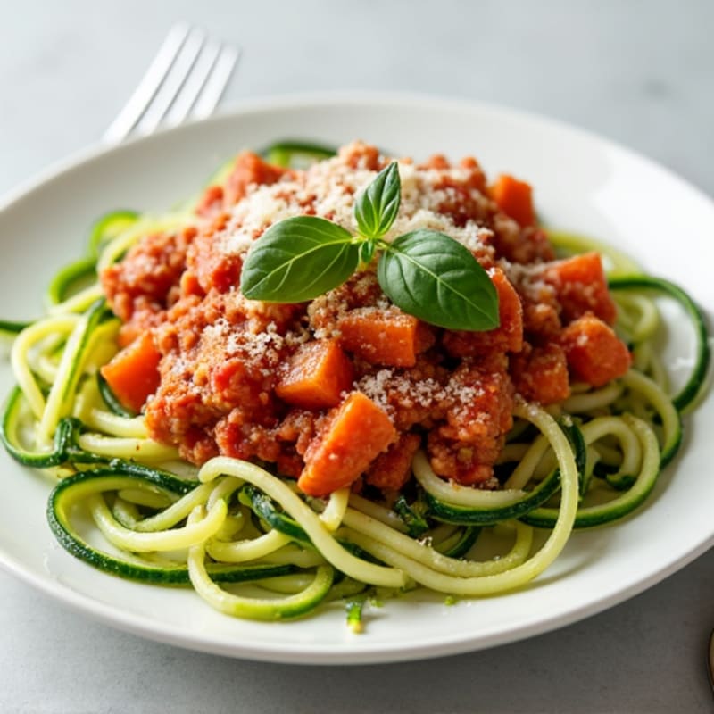 Protein-Packed Turkey Bolognese with Zucchini Noodles