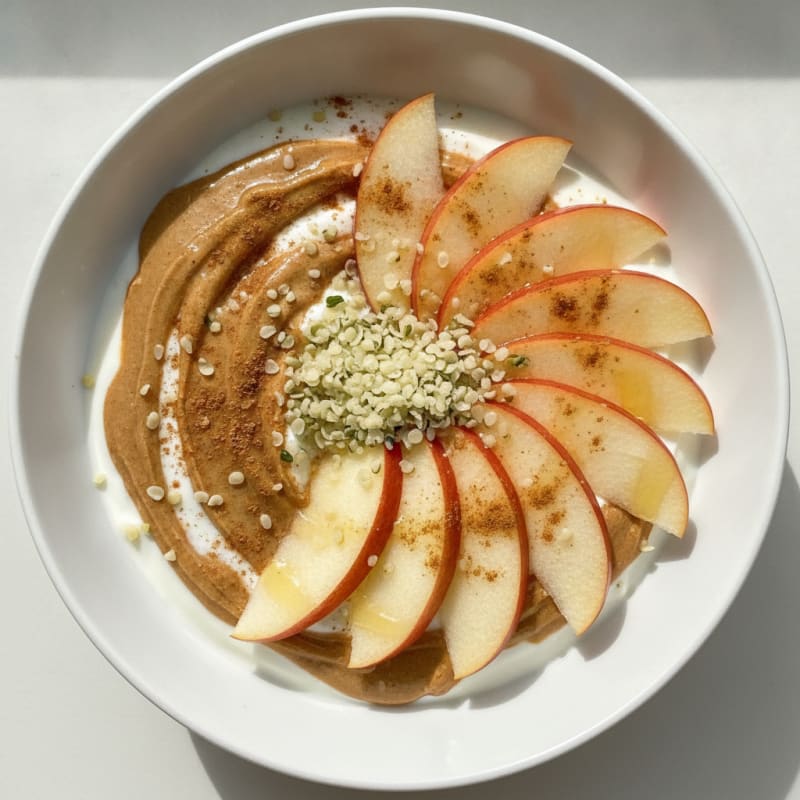 High-Protein Apple & Almond Butter Power Bowl