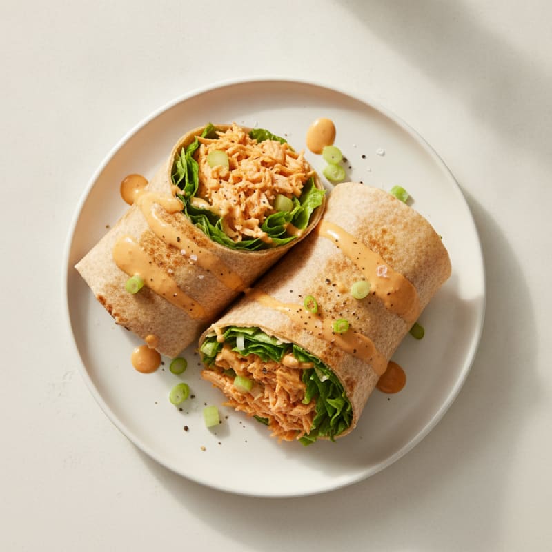 Buffalo Ranch Chicken Salad Wrap
