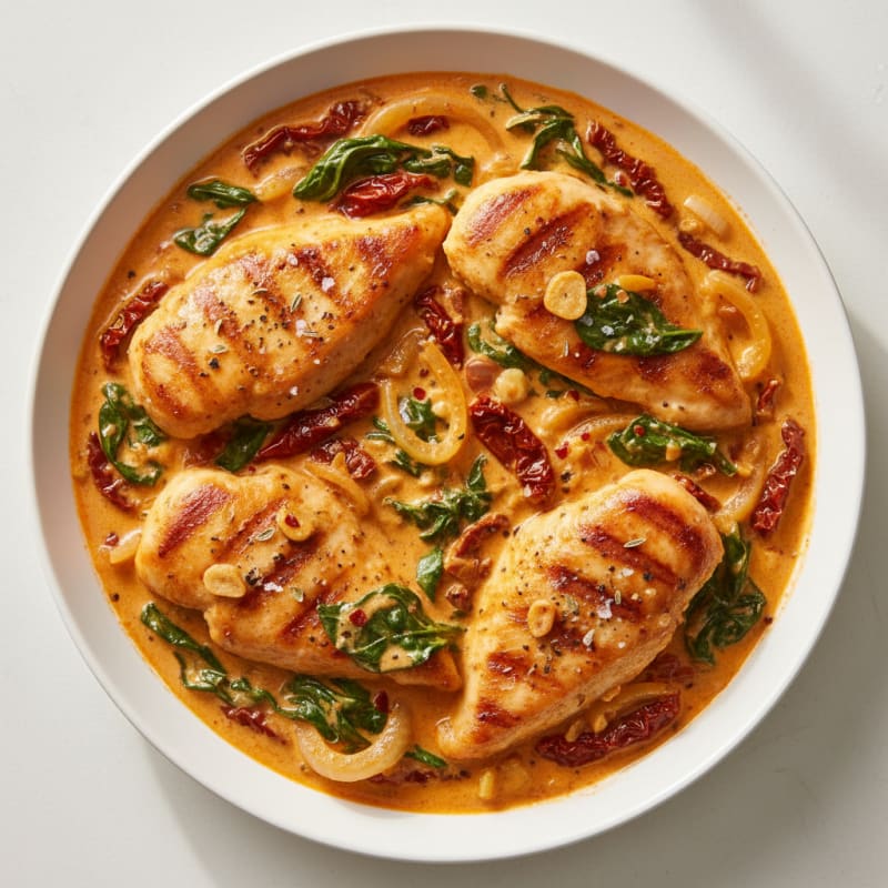 Creamy Sun-Dried Tomato Chicken Skillet