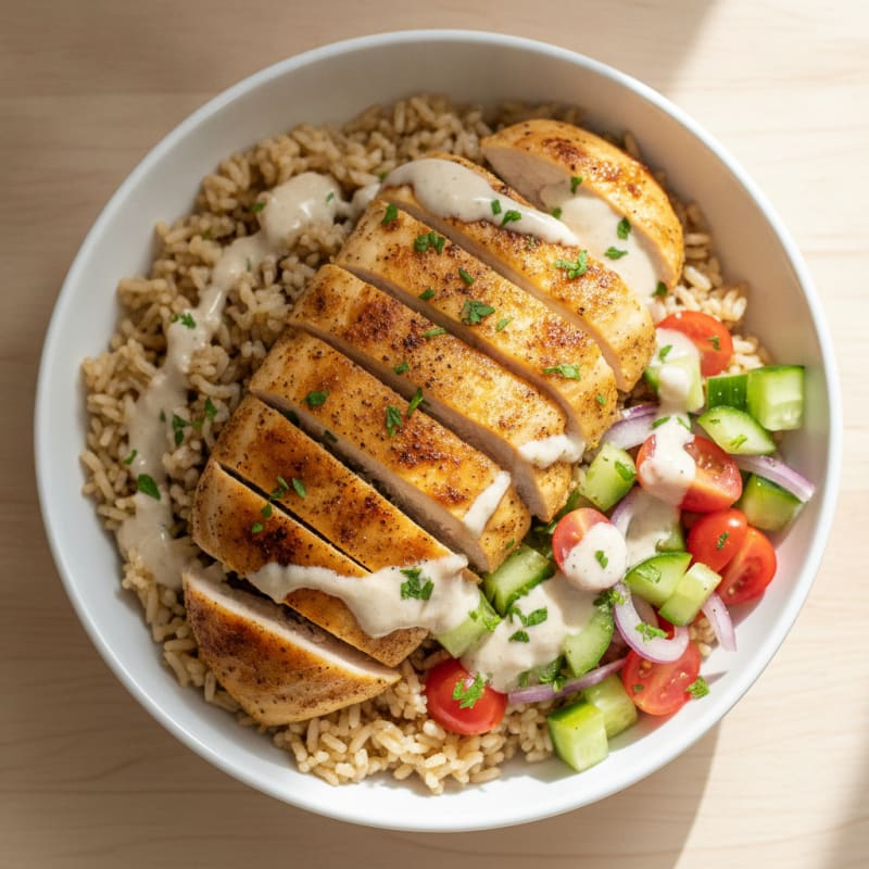 Chicken Shawarma Rice Bowl