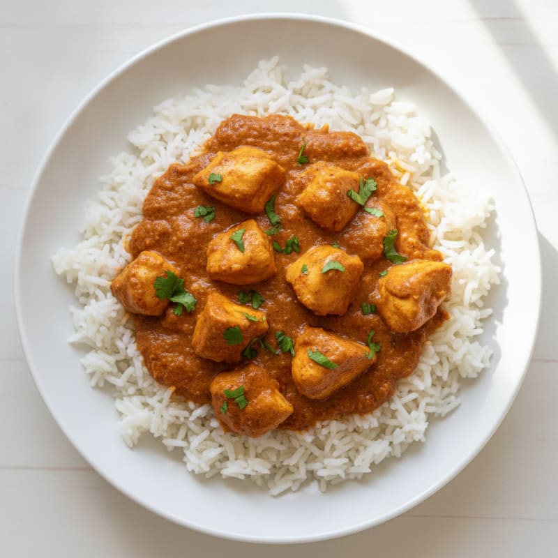 Spiced Butter Chicken with Basmati Rice