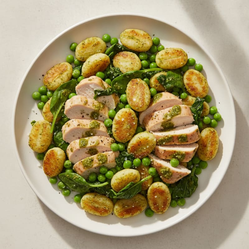Gnocchi with Basil Pesto