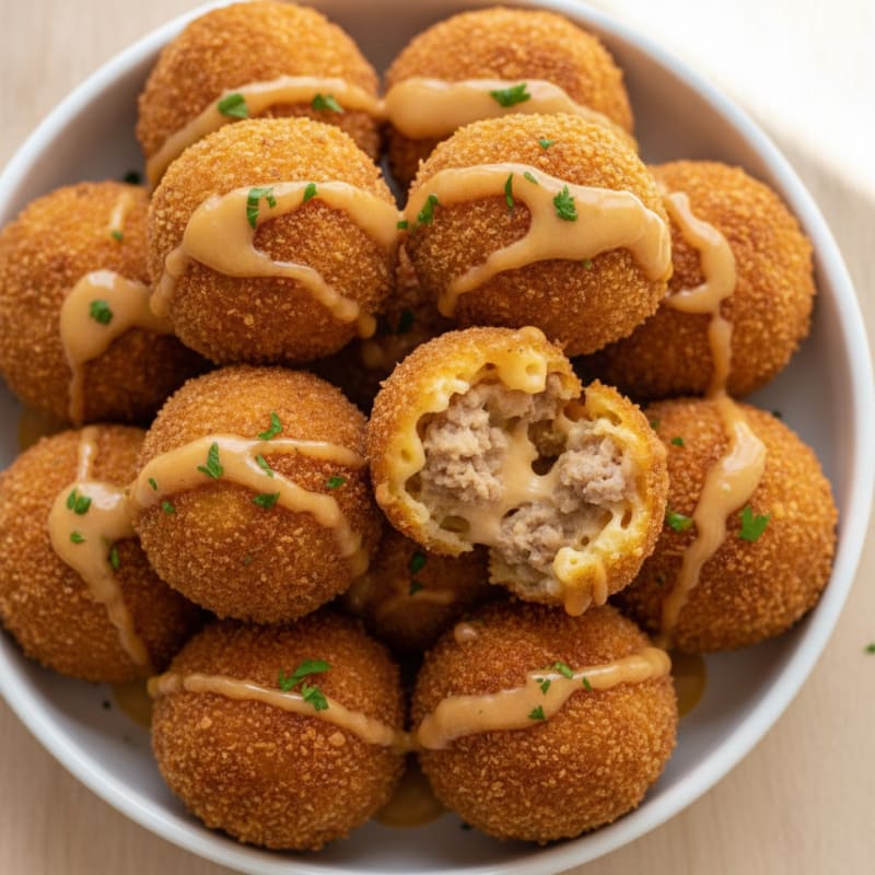 Golden Mac & Cheese Bites