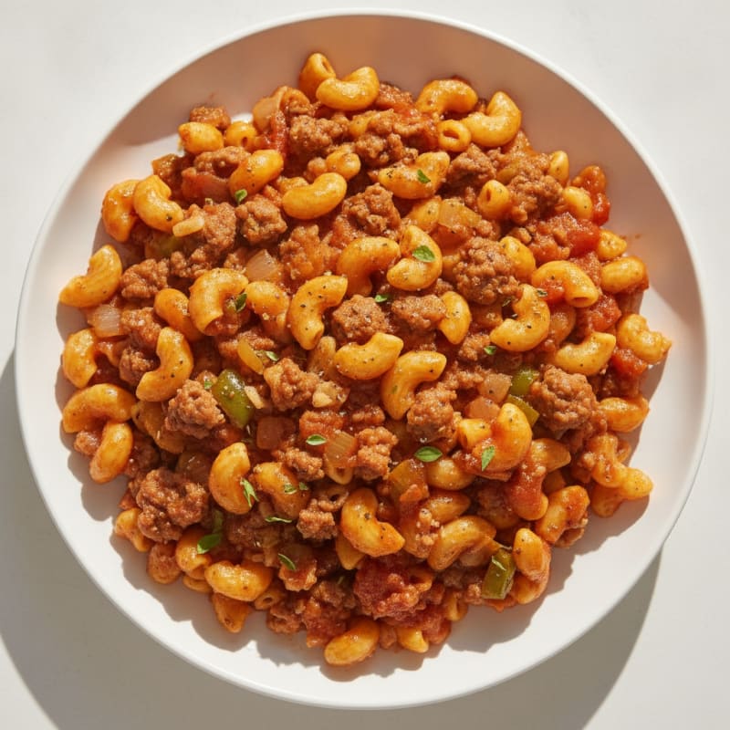 Beef Macaroni Skillet with Protein Noodles