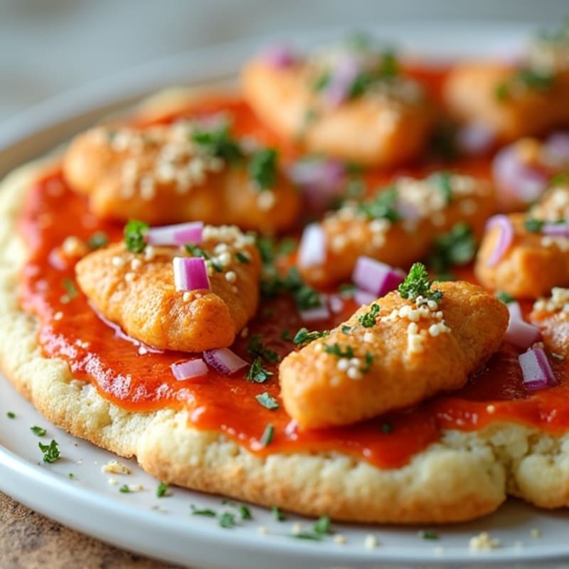 Crispy Buffalo Chicken Pizza
