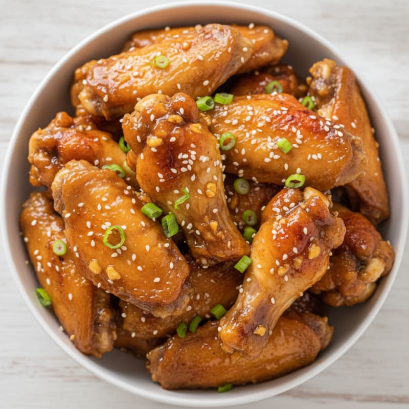Honey-Garlic Glazed Chicken Wings