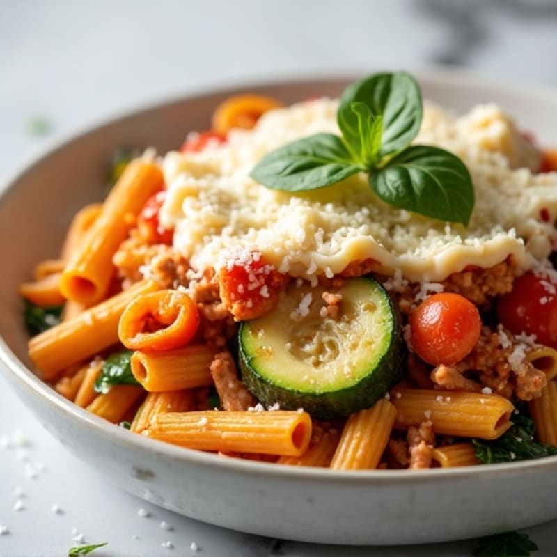 Protein-Packed Turkey and Veggie Baked Ziti