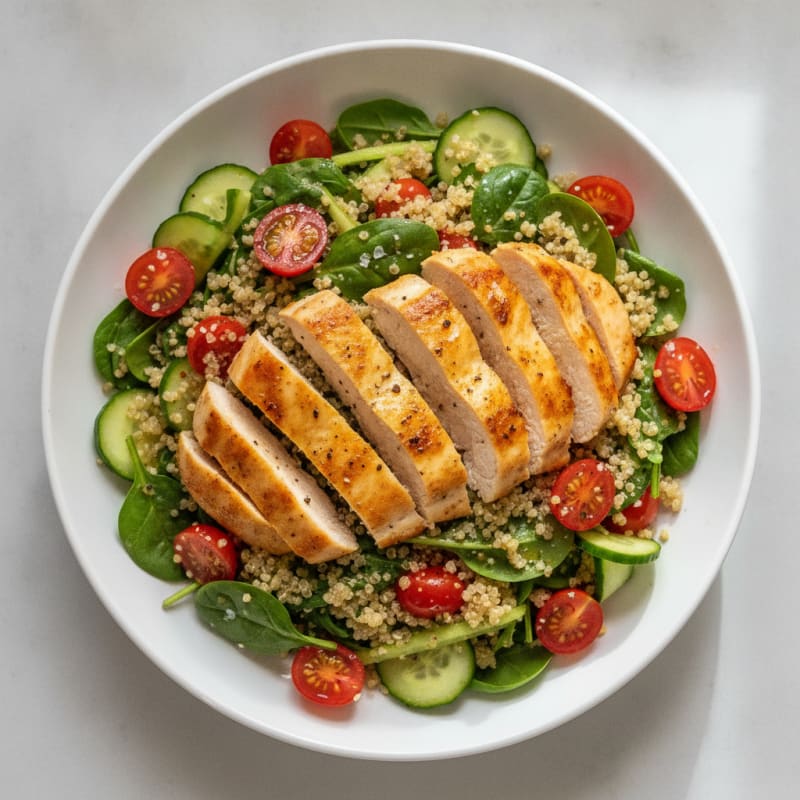 Savory Chicken and Quinoa Protein Bowl