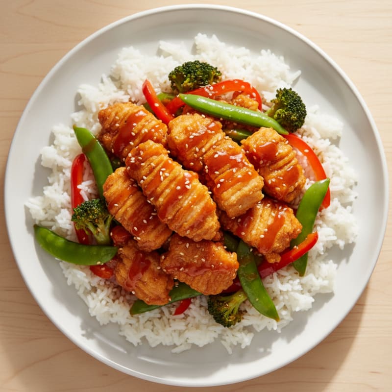 Crispy Sweet Chili Chicken Stir-Fry