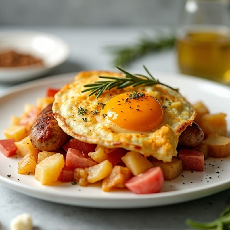 Crispy Sausage and Roasted Potato Casserole