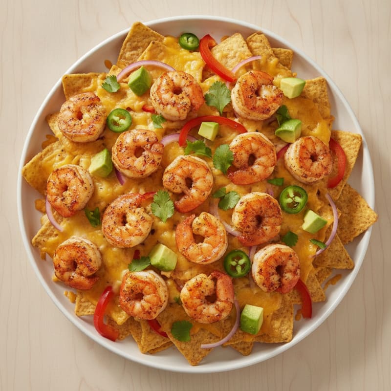Sheet Pan Chili-Lime Shrimp Nachos