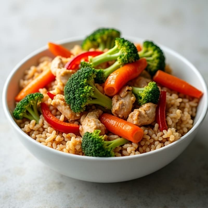 Chicken and Crispy Vegetable Stir Fry