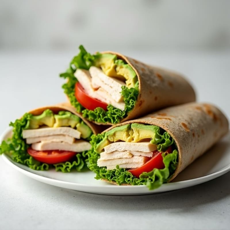 Fresh Turkey and Creamy Avocado Wrap