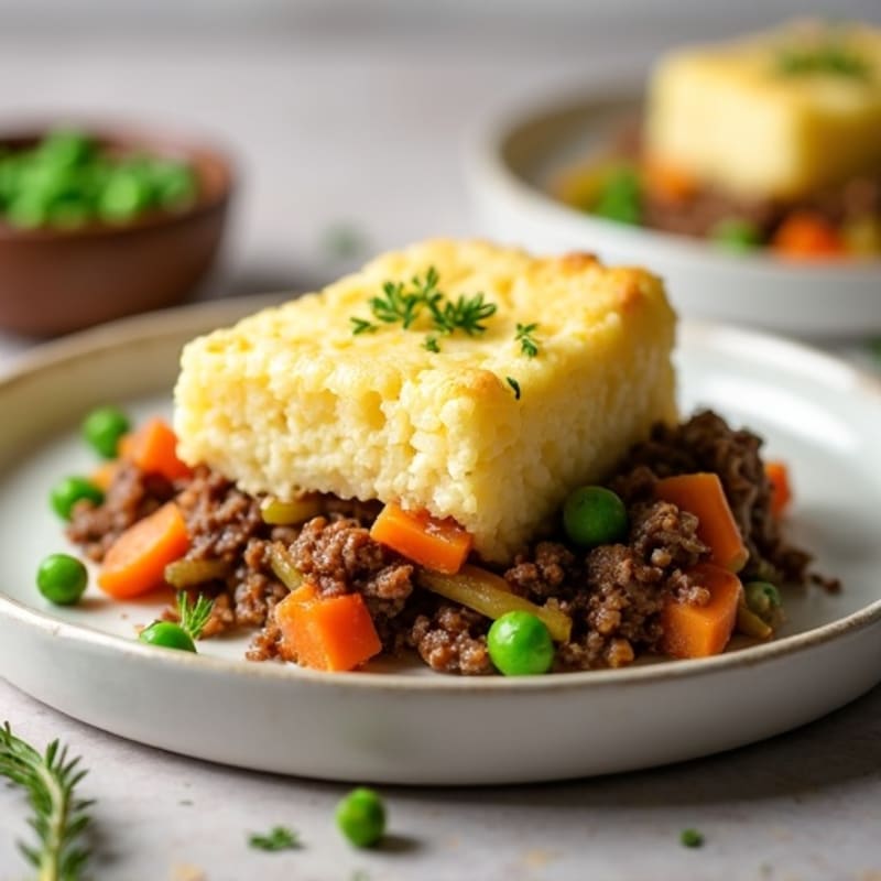 Savory Lean Beef Shepherd's Pie with Creamy Cauliflower Topping