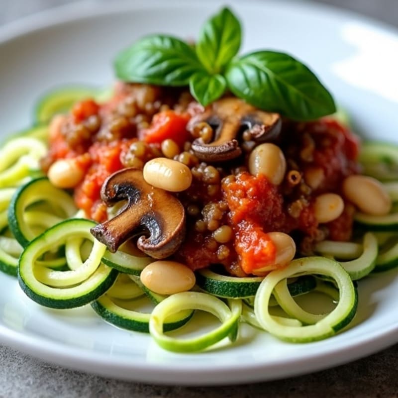Hearty Mushroom Ragu with Zucchini Noodles