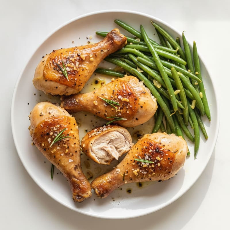 Garlic Herb Roasted Chicken Drumsticks