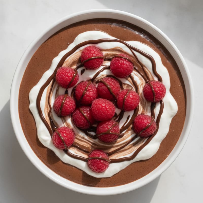 Silky Chocolate Protein Pudding with Greek Yogurt