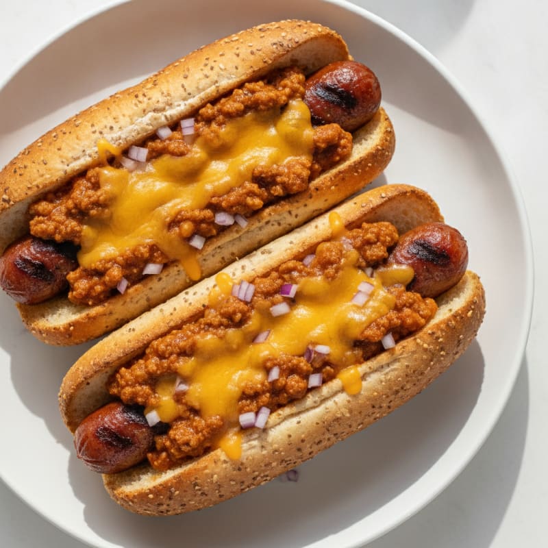 Classic Chili Cheese Hot Dogs