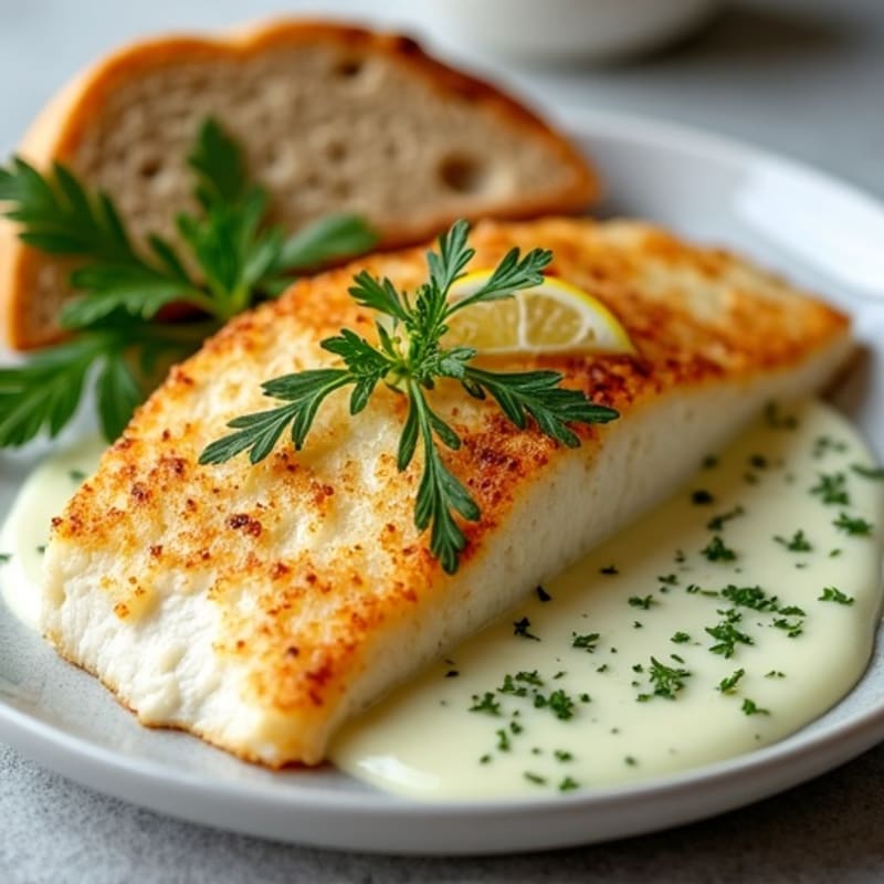 Flaky Pan-Seared Basa with Fresh Lemon-Herb Sauce