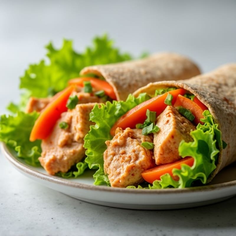 Fresh Spicy Tuna Wraps