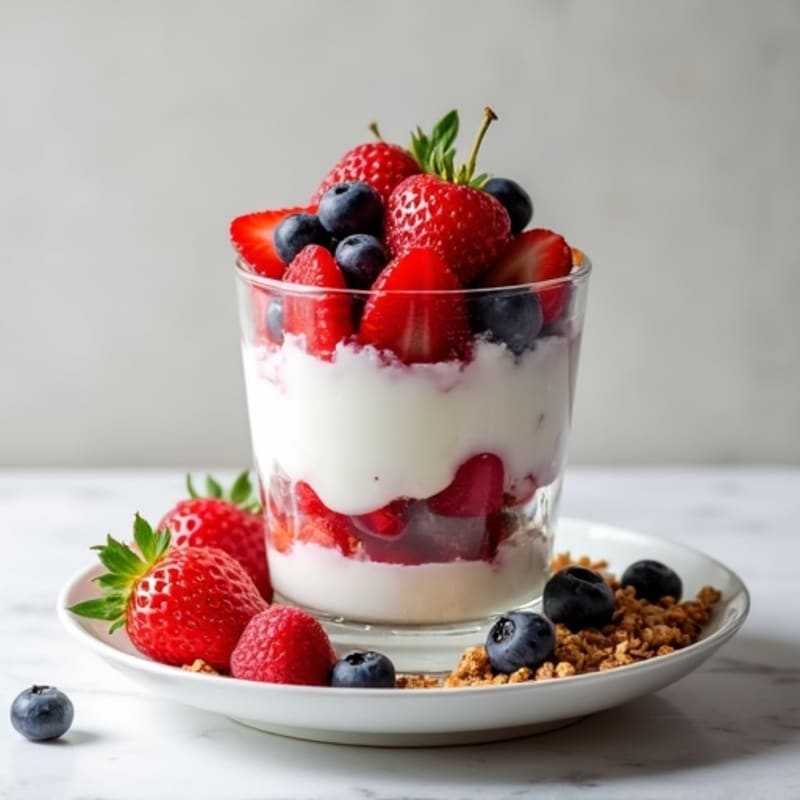 Creamy Greek Yogurt Parfait with Fresh Berries